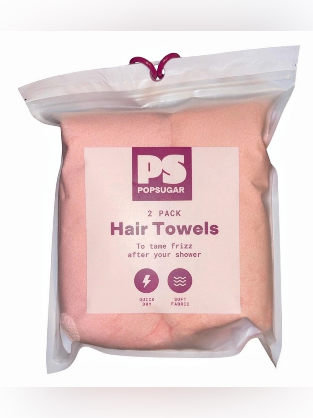 POPSUGAR 2 Pack Hair Towels